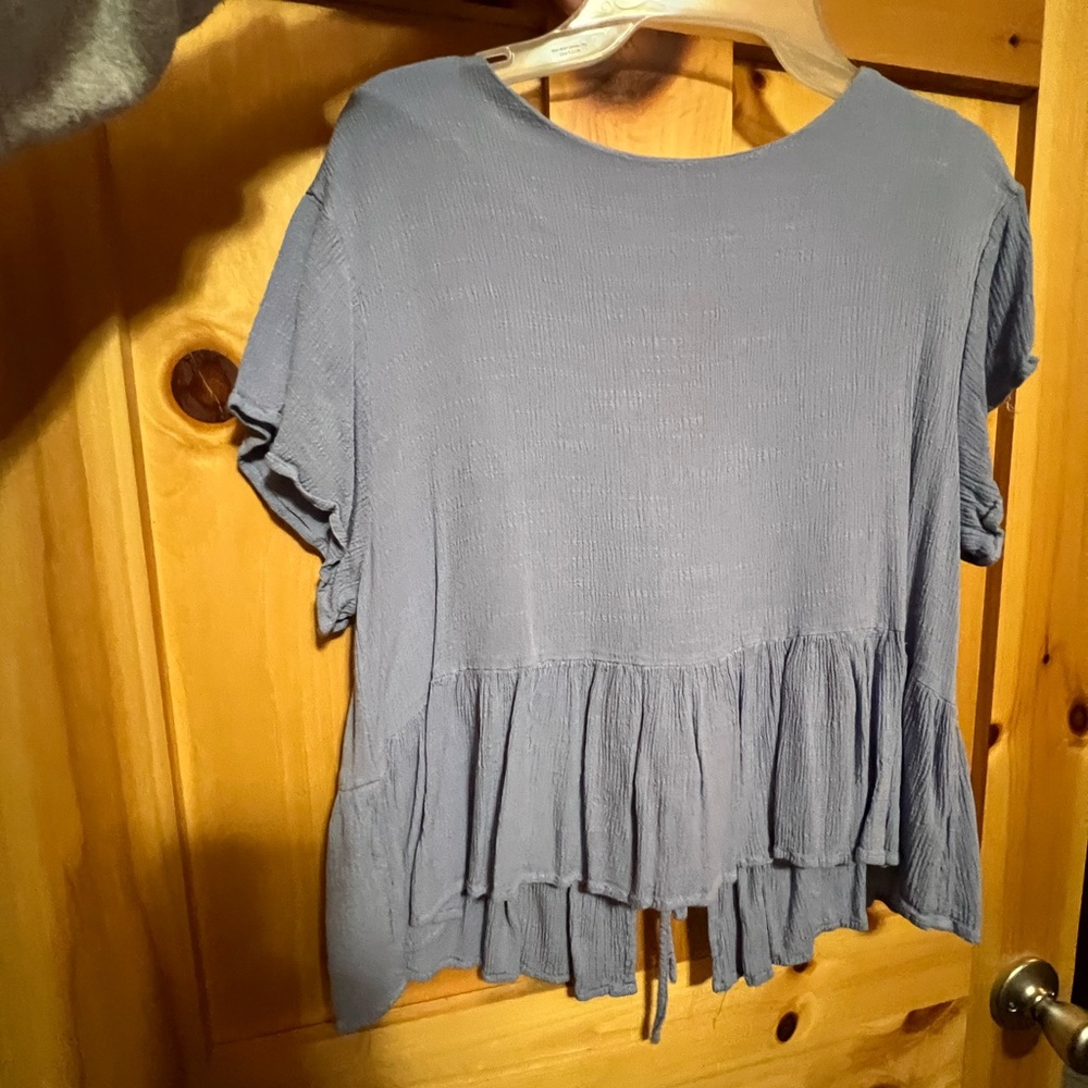 Altard State Blouse with Open Tie Back